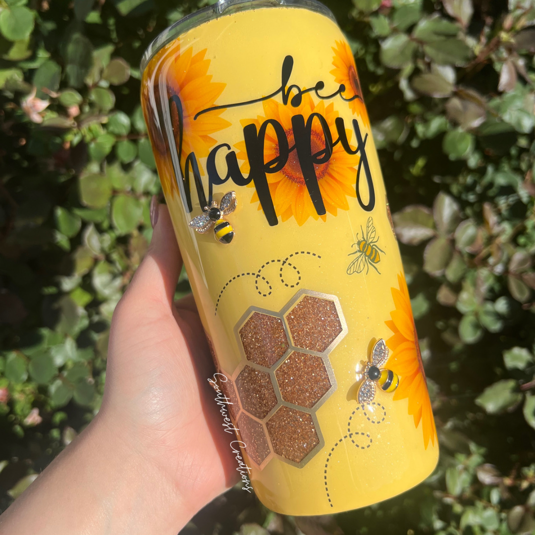 Bee Happy - 20 oz Regular Tumbler