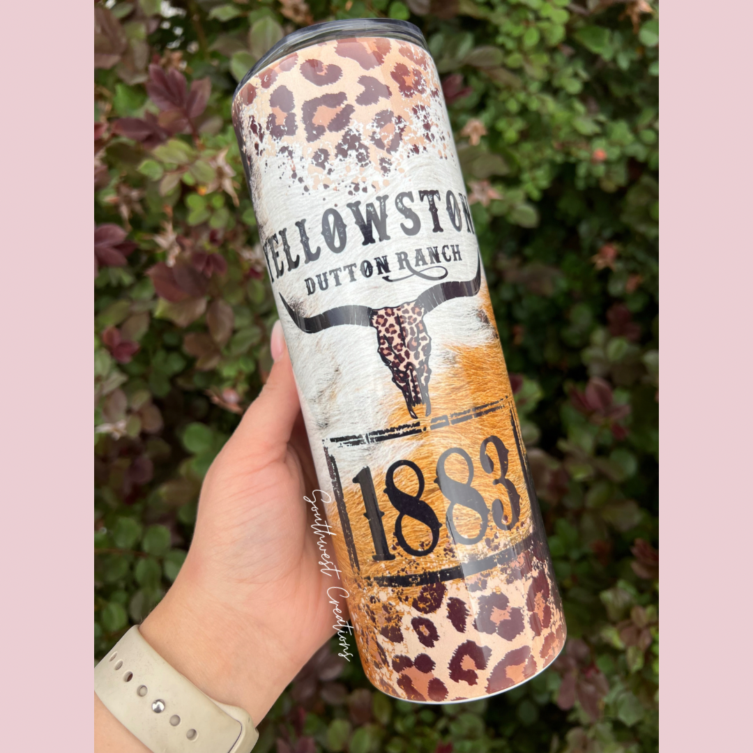 Yellowstone Leopard Tumbler