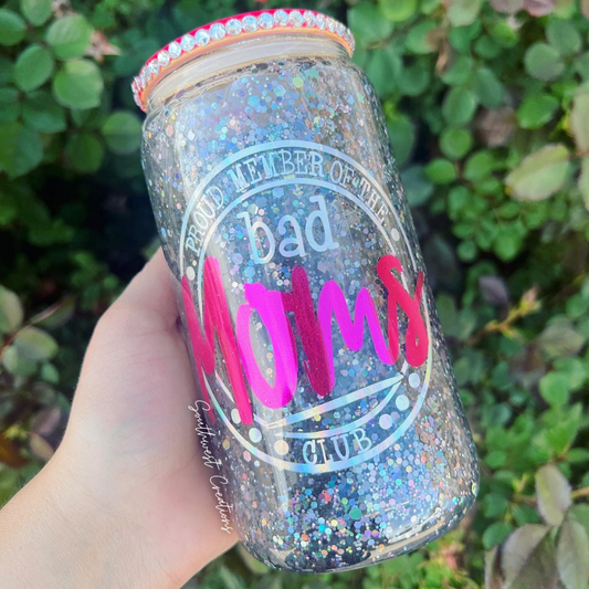 Bad Moms Club Snow Globe Tumbler - 16 oz