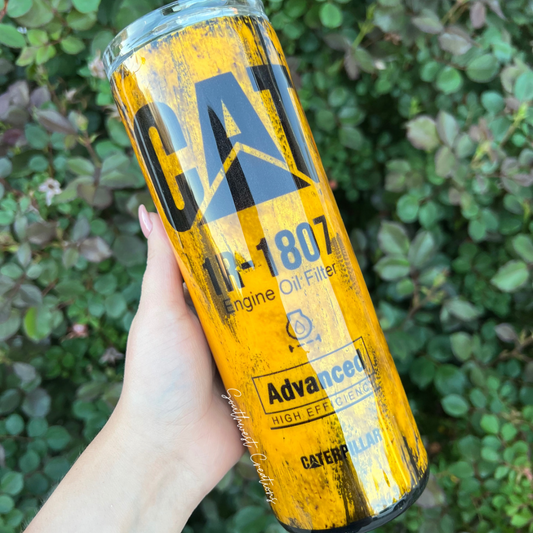 CAT Filter - 20 oz Skinny Tumbler