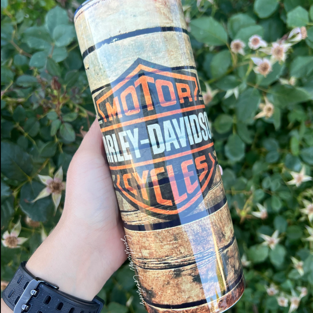 Harley Davidson Rustic Tumbler