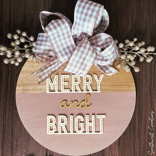 Merry & Bright Neutral Wreath