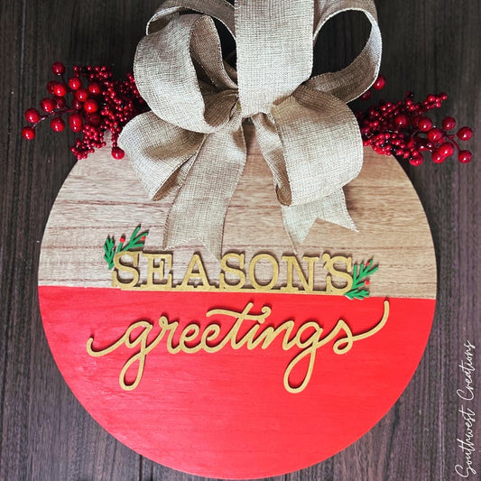 Seasons Greetings Wreath