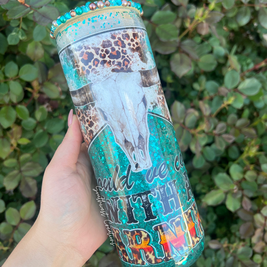Should've Come with a Warning Snow Globe Tumbler - 20 oz